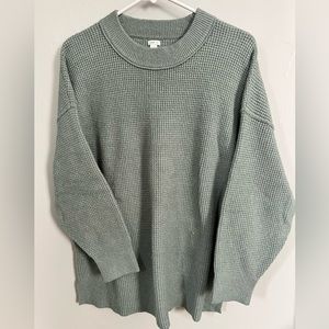 Aerie Oversized Waffle Knit Sweater